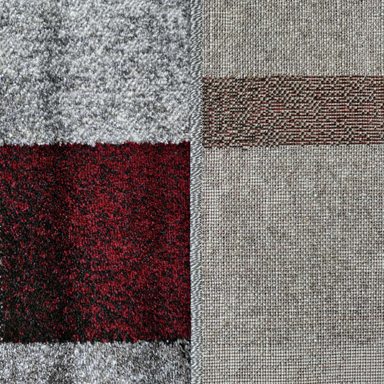 Dywan nowoczesny KOLORADO 09 szaro -bordowy