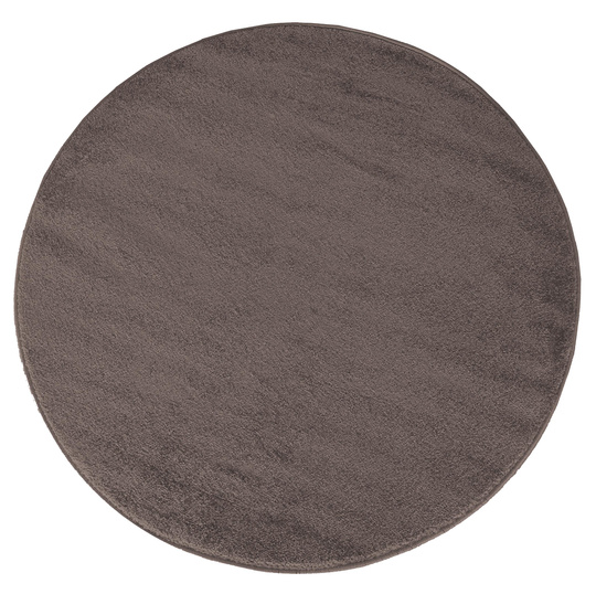 Dywan Premium koło jednolity brązowy