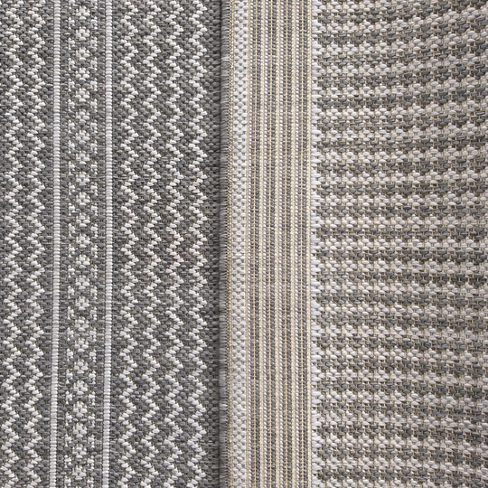 Nowoczesny dywan sznurkowy OUTDOOR PATIO 12 Szary