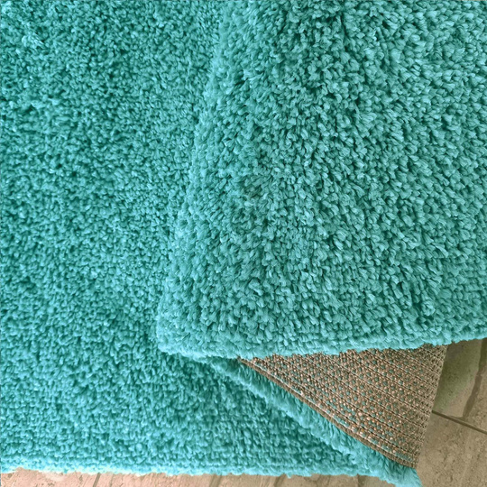 Dywan nowoczesny mięciutki Santo - typu Shaggy - turkusowy