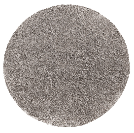 Dywan okrągły Kayoom - typu Shaggy nowoczesny, mięciutki - latte