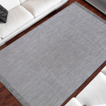 Nowoczesny dywan sznurkowy OUTDOOR dwustronny MODERN 14 Szary