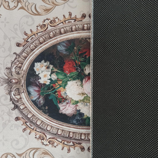 Dywan antypoślizgowy Heos New 100 - Beżowy bez frędzli