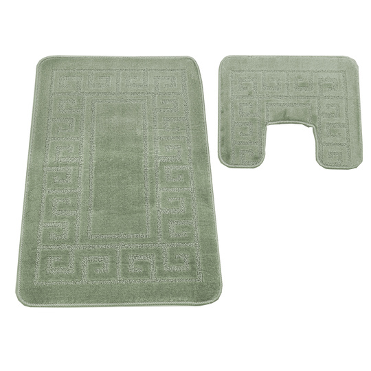 Komplet łazienkowy z wycięciem pod toaletę Montenegro GRECKI - pistacjowy