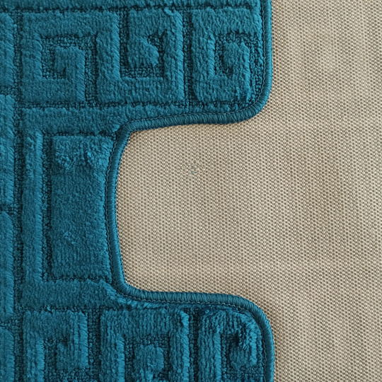 Komplet łazienkowy z wycięciem pod toaletę Montenegro GRECKI - morski