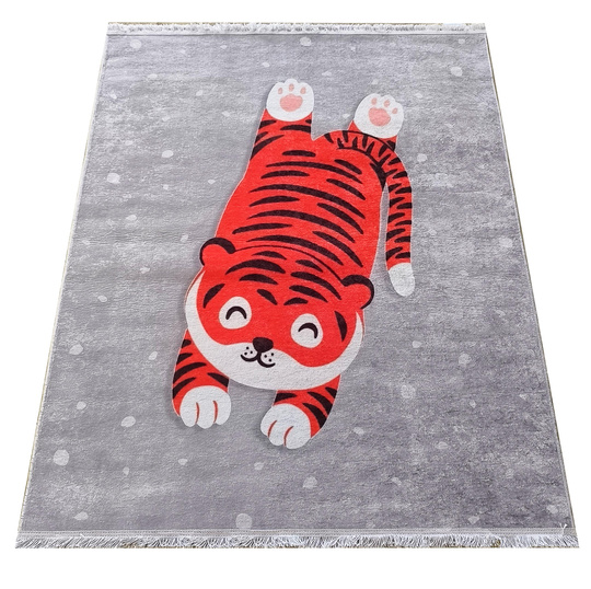 Dziecięcy dywan antypoślizgowy do prania- Kids Play 141 tygrys