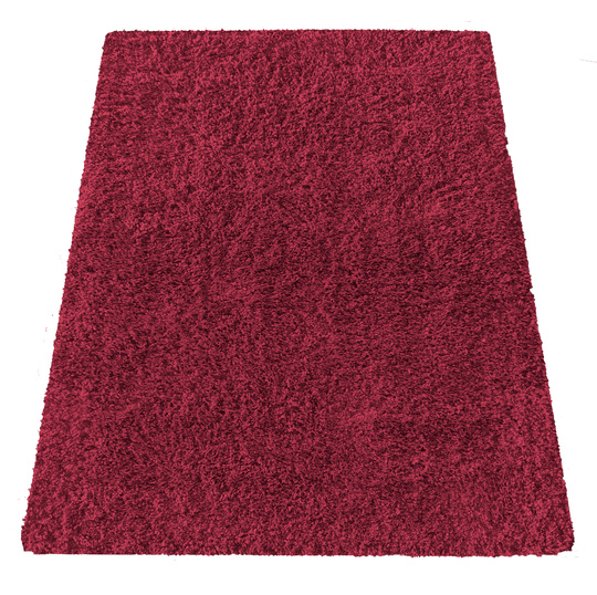 Dywan Kayoom Soft - typu Shaggy nowoczesny, mięciutki -ciemny czerwony