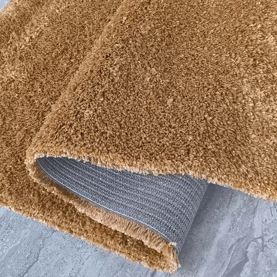 Dywan nowoczesny mięciutki Santo - typu Shaggy - musztardowy