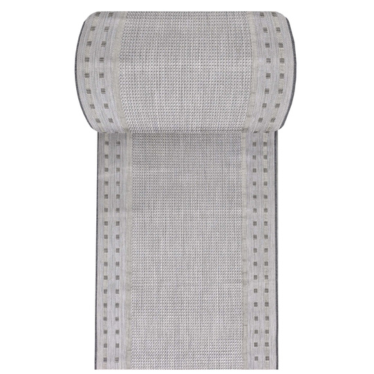 Nowoczesny chodnik sznurkowy OUTDOOR dwustronny MODERN 11 - szary - szerokość od 60 cm do 120 cm