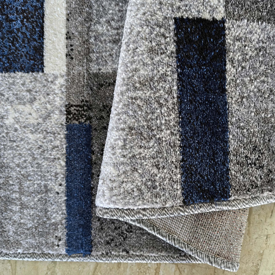 Dywan nowoczesny KOLORADO 09 szaro -granatowy