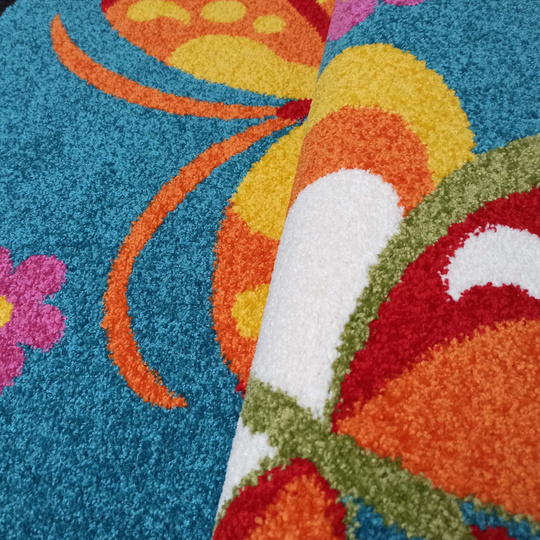 Dywan dziecięcy Diamond 14 Motyle - Niebieski