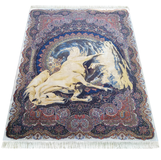 Wytworny dywan Qum Silk 04- rumak