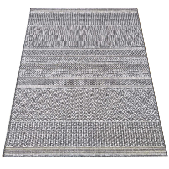 Nowoczesny dywan sznurkowy OUTDOOR PATIO 12 Szary