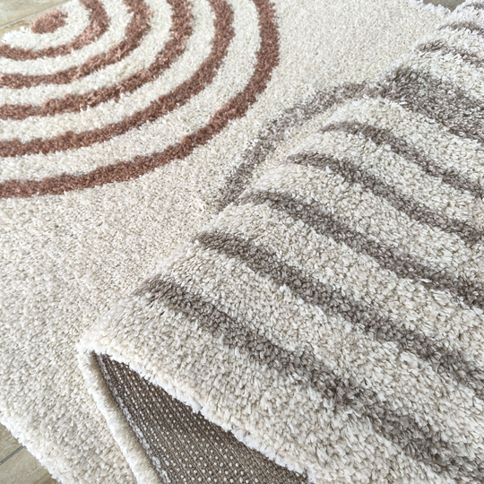 Dywan nowoczesny mięciutki Santo 03 - typu Shaggy - ecru