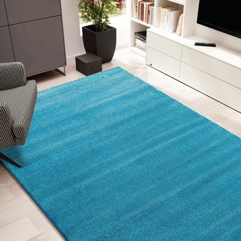 Dywan Premium jednolity - niebieski (N)