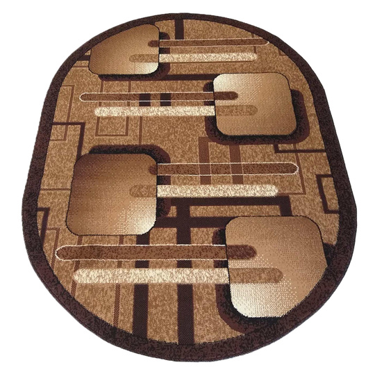 Dywan klasyczny owalny BCF Anto 16 - brązowy