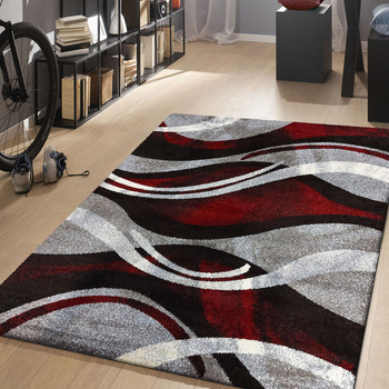 Dywan nowoczesny KOLORADO 01 szaro- czerwony