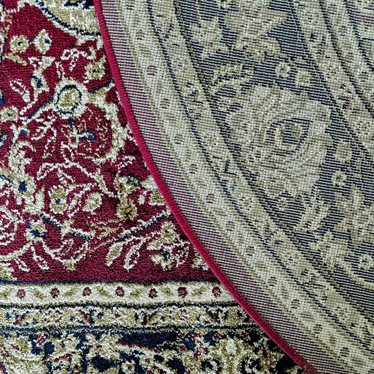 Dywan ekskluzywny czerwony Kashmir New 03 owalny