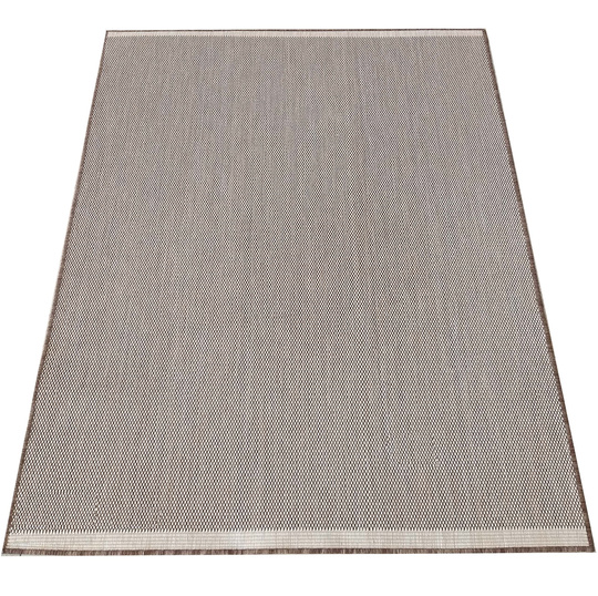 Nowoczesny dywan sznurkowy OUTDOOR dwustronny MODERN 14 Brązowy