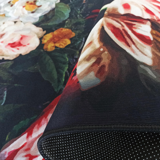 Komplet łazienkowy antypoślizgowy Heos New 119 - w kwiaty- bez frędzli