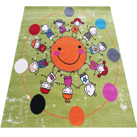 Kwadratowy dywan dziecięcy- Montesorri- Diamond 117