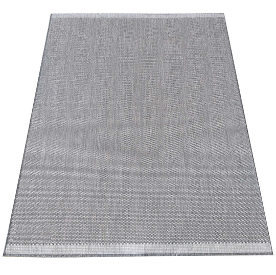 Nowoczesny dywan sznurkowy OUTDOOR dwustronny MODERN 14 Szary