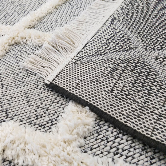 Nowoczesny dywan sznurkowy OUTDOOR- MATRIX 02- Szary