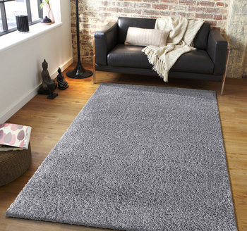 Dywan nowoczesny mięciutki Santo - typu Shaggy - szary