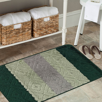 Komplet łazienkowy z wycięciem pod toaletę Montenegro KLEO - zielony