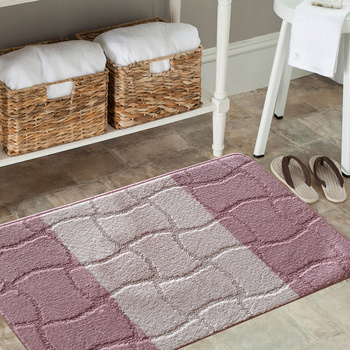 Komplet łazienkowy z wycięciem pod toaletę Montenegro XL Sarsa - pudrowy