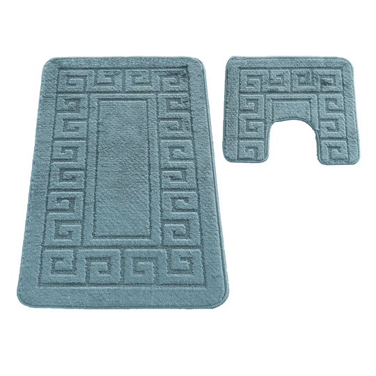 Komplet łazienkowy z wycięciem pod toaletę Montenegro GRECKI- marine green