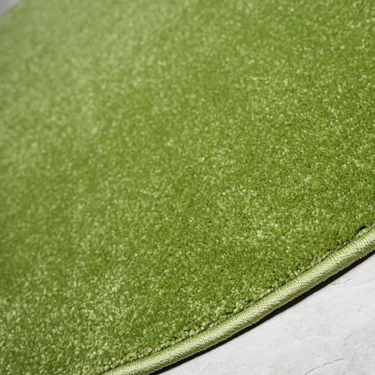 Dywan Premium koło jednolity zielony