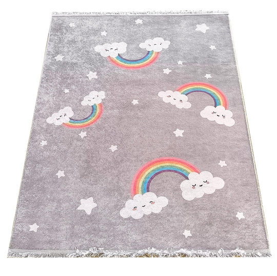 Dziecięcy dywan antypoślizgowy do prania- Kids Play 142 tęcza