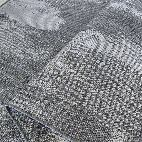 Nowoczesny chodnik sznurkowy OUTDOOR PATIO 10 - szary - szerokość od 60 cm do 120 cm