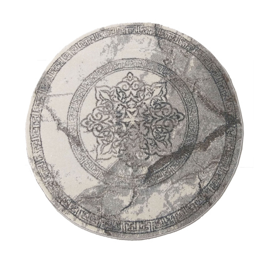 Szary dywan nowoczesny Venice 04 - koło
