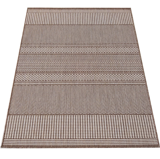 Nowoczesny dywan sznurkowy OUTDOOR PATIO 12 Brązowy