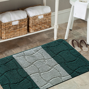 Komplet łazienkowy z wycięciem pod toaletę Montenegro XL Sarsa - ciemny zielony