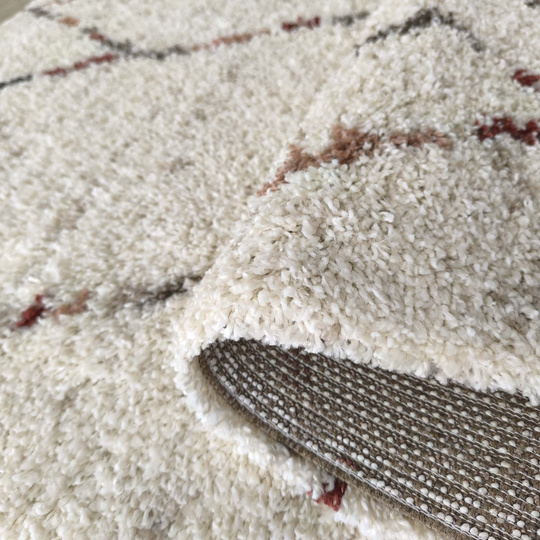 Dywan nowoczesny mięciutki Santo 04 - typu Shaggy - ecru