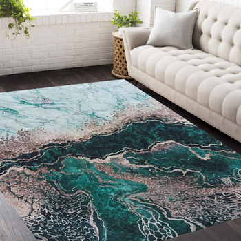 Dywan antypoślizgowy Heos New 111 - zielony- bez frędzli