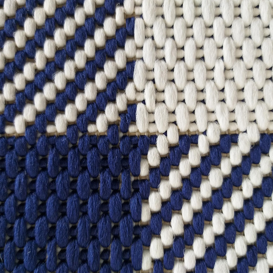 Zewnętrzny dywan sznurkowy PATIO 13- Granatowo- biały