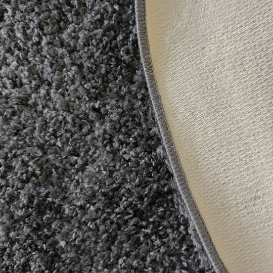 Dywan okrągły Kayoom Soft - typu Shaggy nowoczesny, mięciutki - opal grey