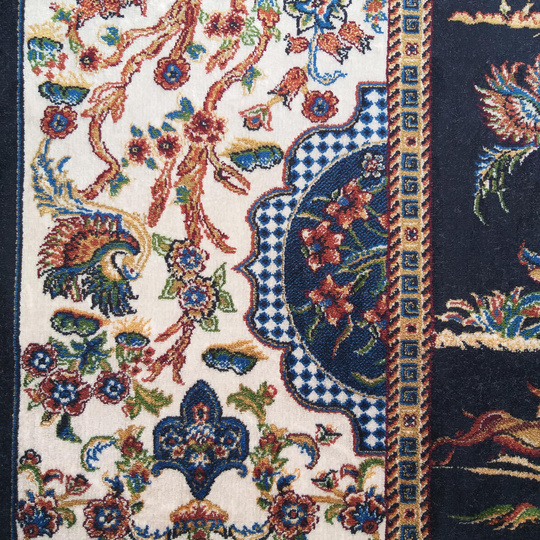 Wytworny dywan Qum Silk 10- granatowy