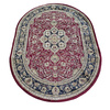Dywan ekskluzywny czerwony Kashmir New 03 owalny