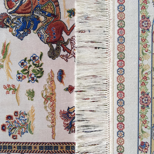 Wytworny dywan Qum Silk 10- kremowy