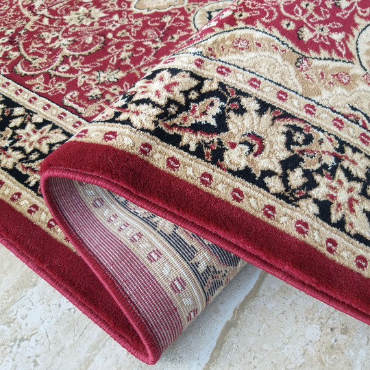 Chodnik Kashmir 03 - czerwony - szerokość od 60 cm do 120 cm