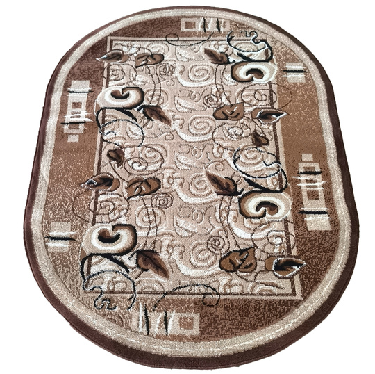 Dywan klasyczny owalny BCF Anto 11 - brązowy