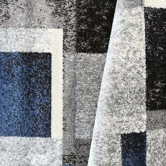Dywan nowoczesny KOLORADO 09 szaro -granatowy