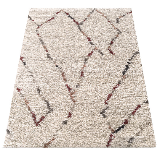 Dywan nowoczesny mięciutki Santo 04 - typu Shaggy - ecru