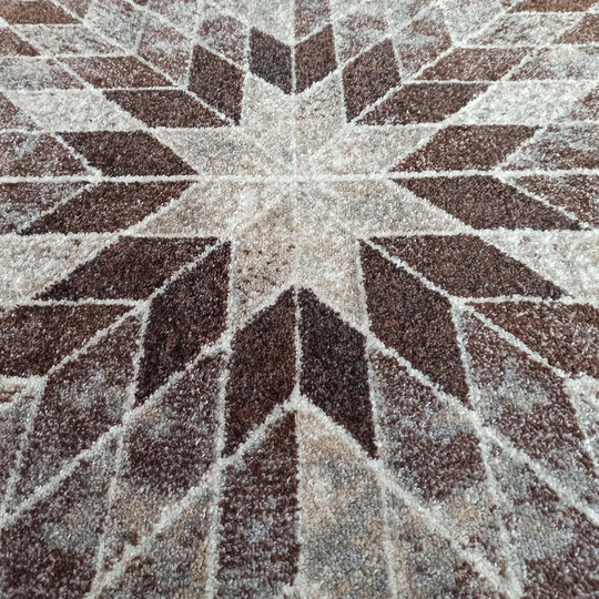 Okroągły dywan nowoczesny Pula 10 beżowy