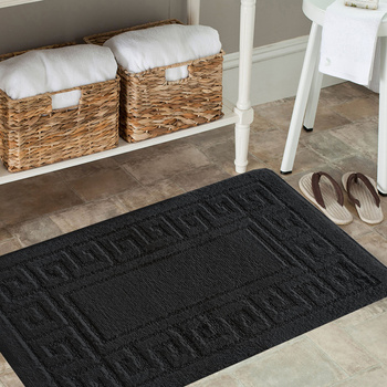 Komplet łazienkowy z wycięciem pod toaletę Montenegro GRECKI- black